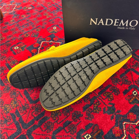 Nademo Yellow Suede Men\'s Loafers made in Italy size 12 main image 4